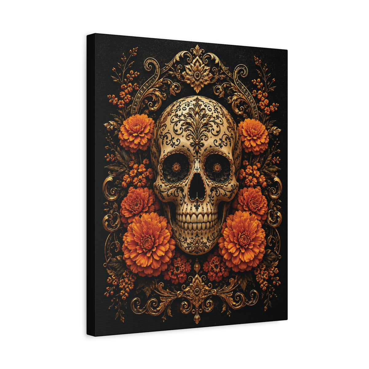 Imperial Skull | Day of the Dead Canvas