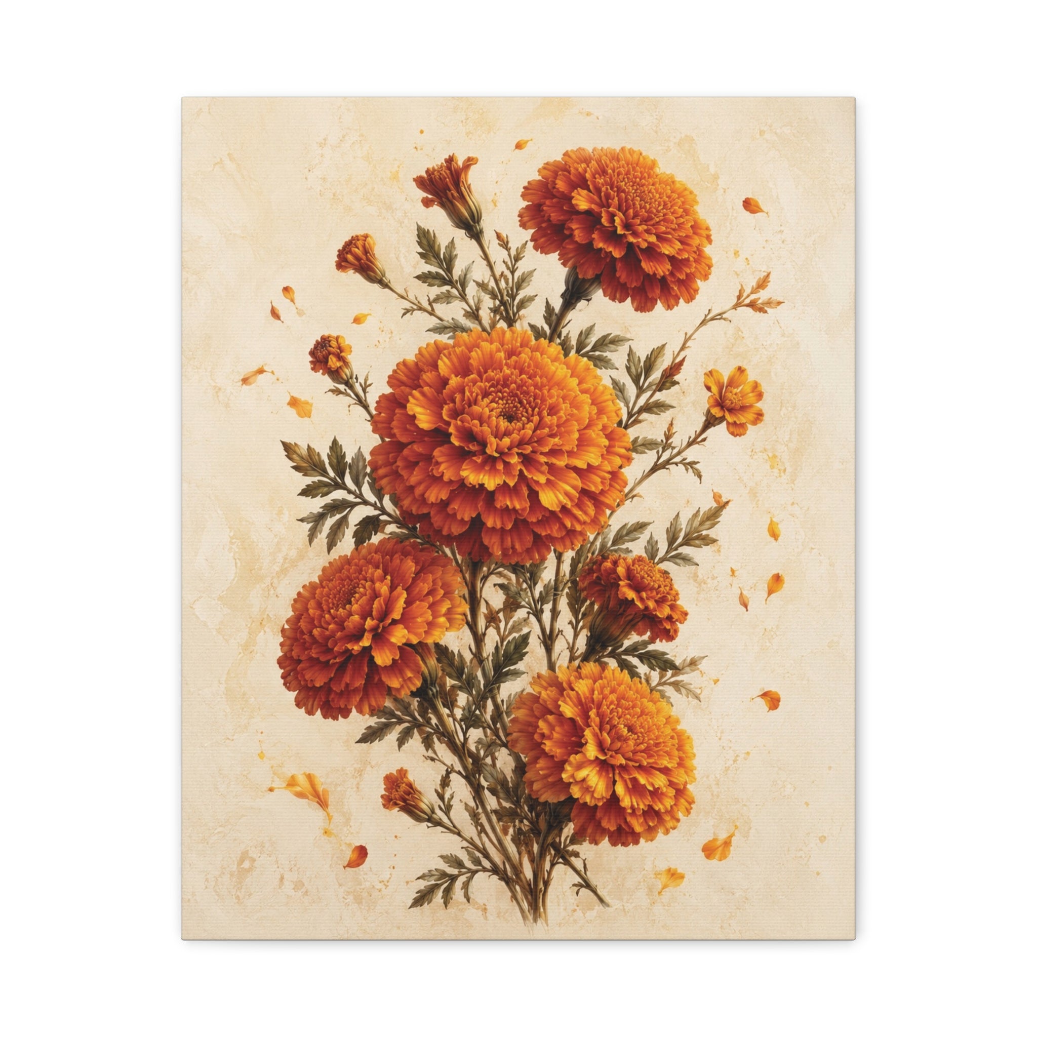 Flower of Remembrance | Marigold Canvas