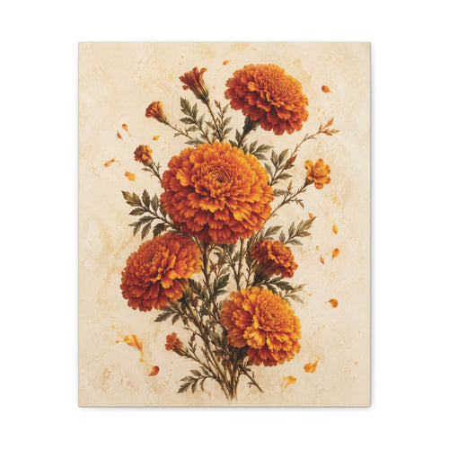 Flower of Remembrance | Marigold Canvas