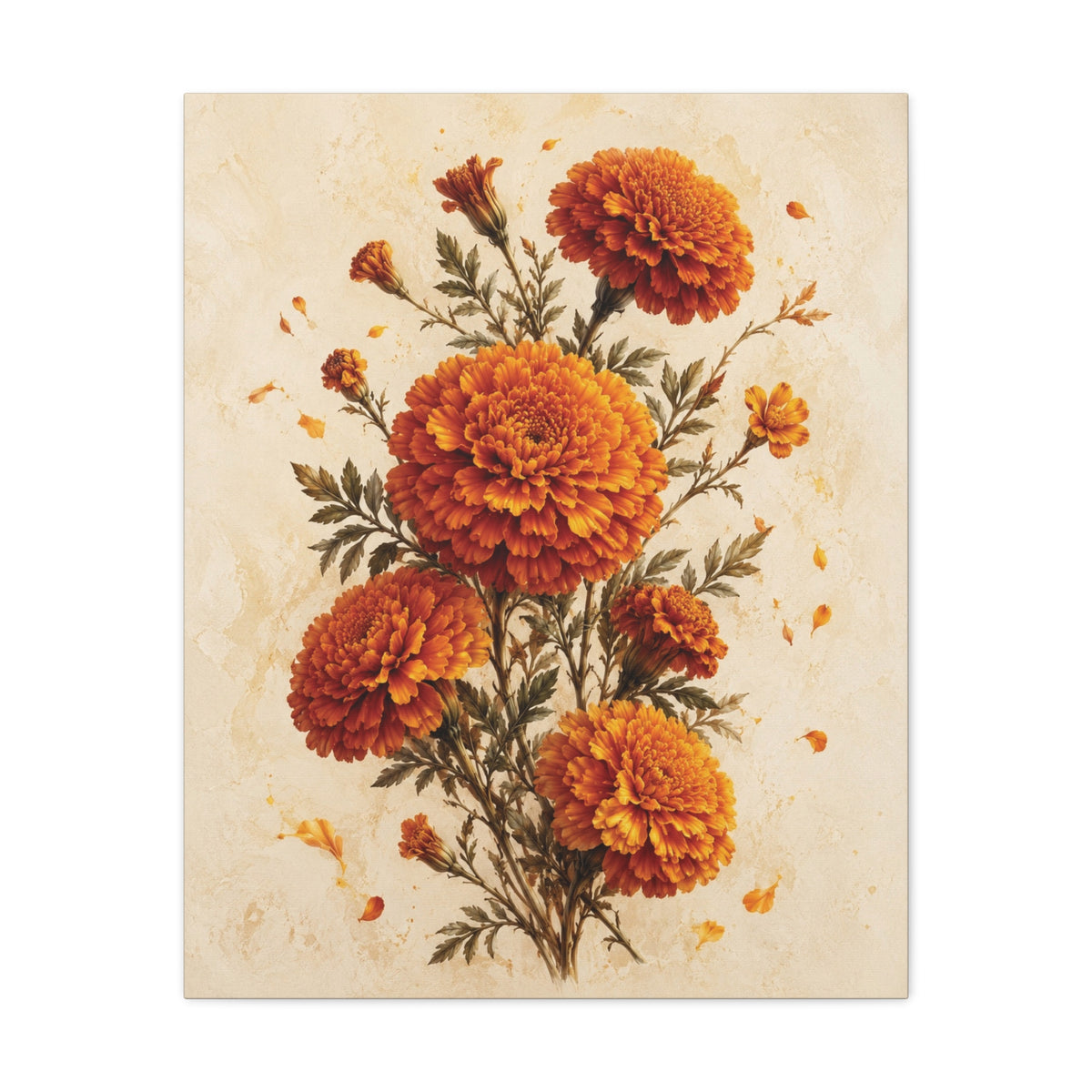 Flower of Remembrance | Marigold Canvas