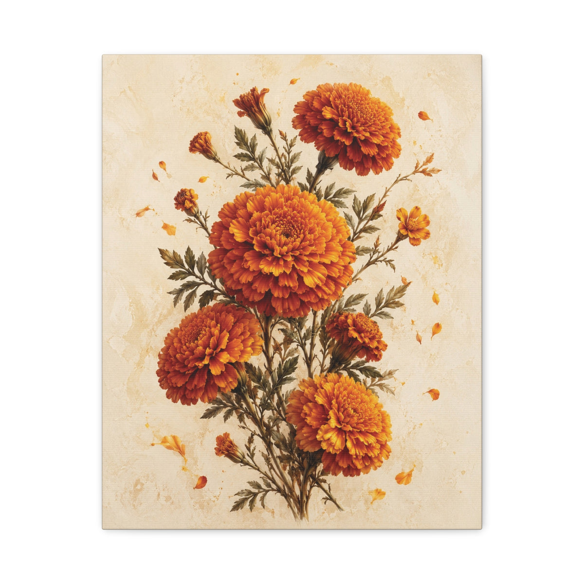 Flower of Remembrance | Marigold Canvas