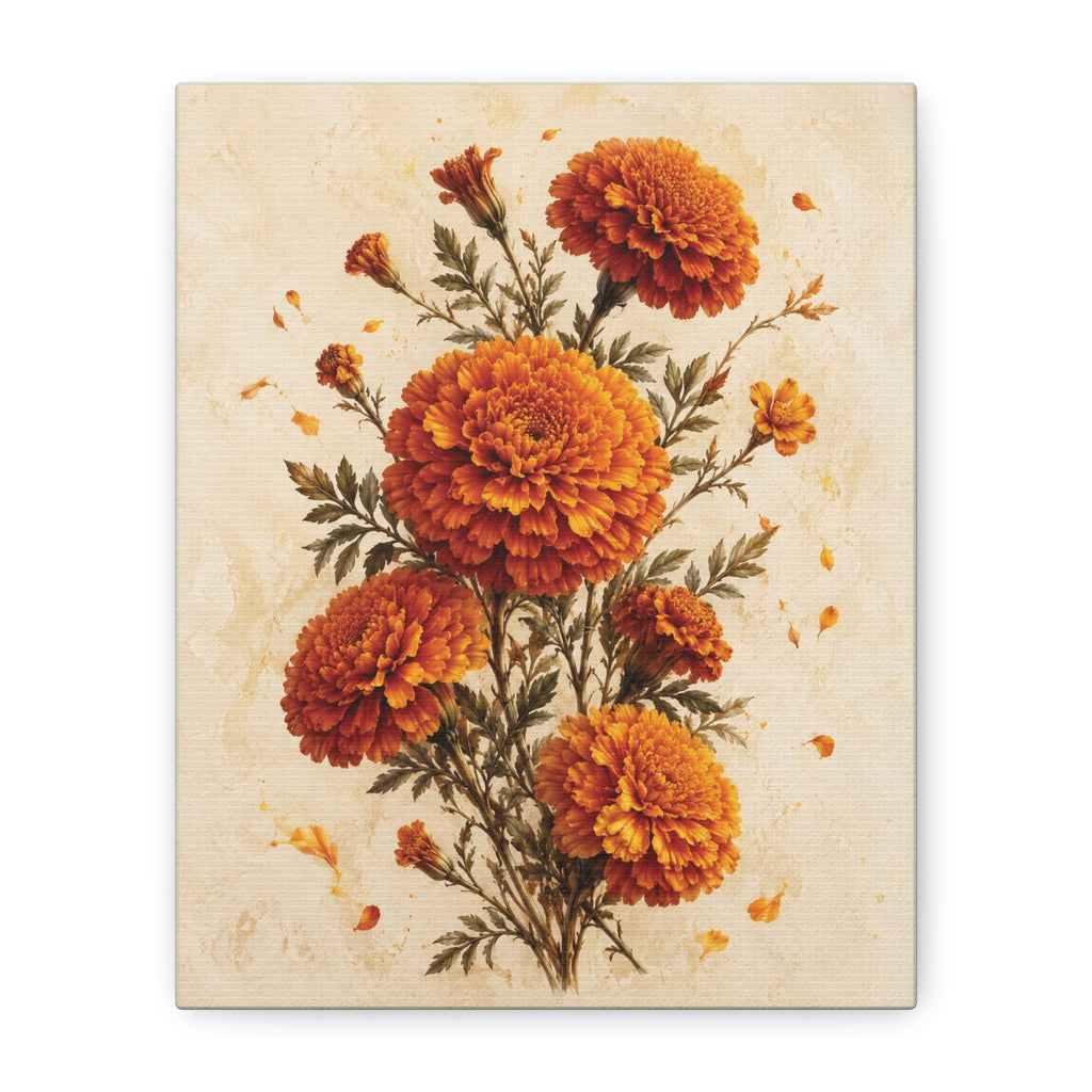 Flower of Remembrance | Marigold Canvas