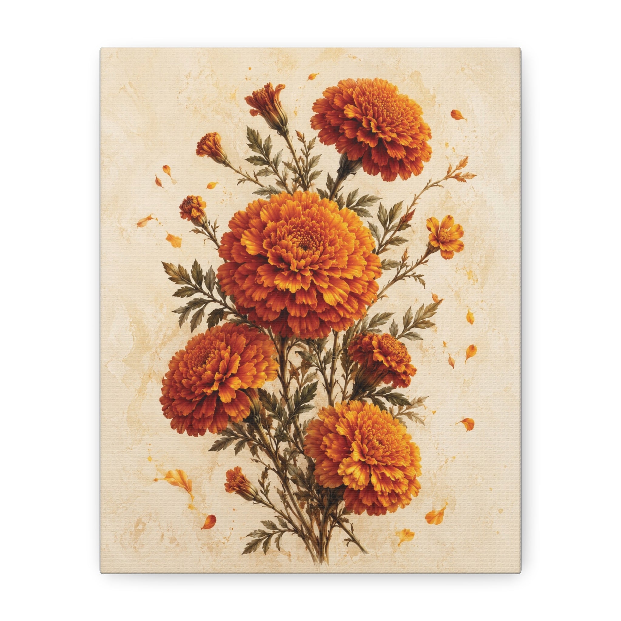 Flower of Remembrance | Marigold Canvas