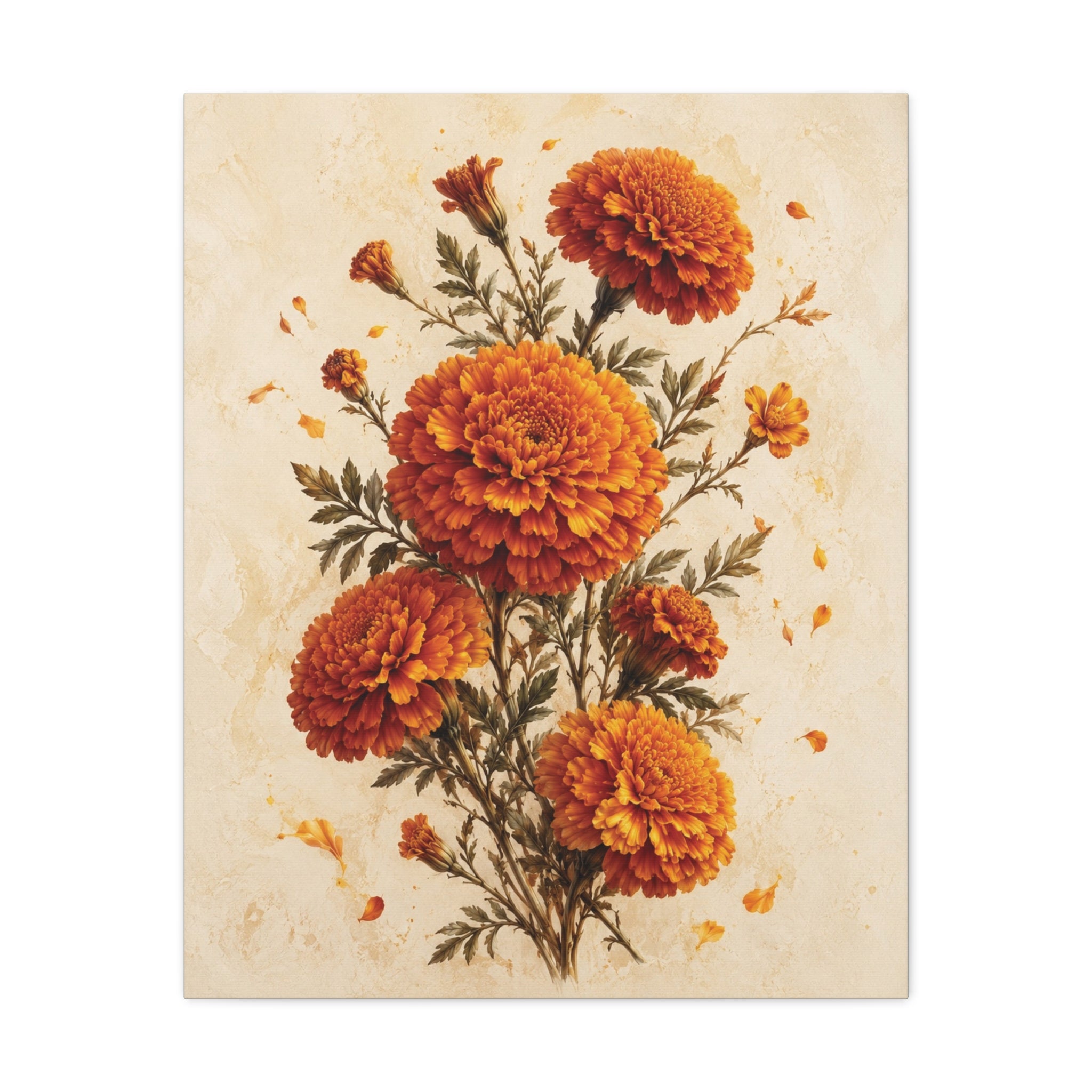 Flower of Remembrance | Marigold Canvas