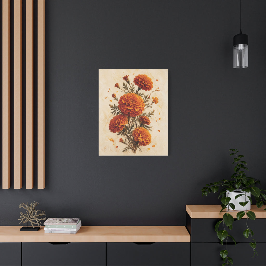 Flower of Remembrance | Marigold Canvas