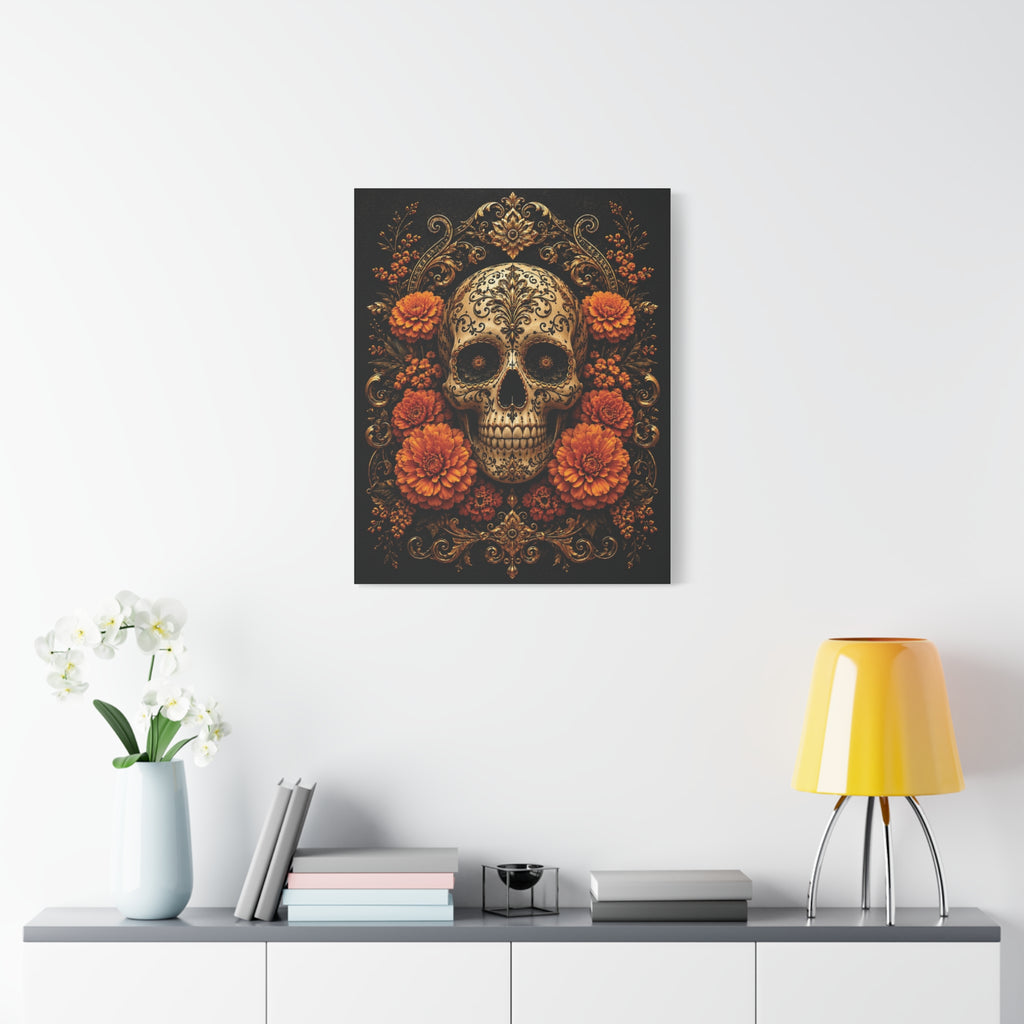 Imperial Skull | Day of the Dead Canvas