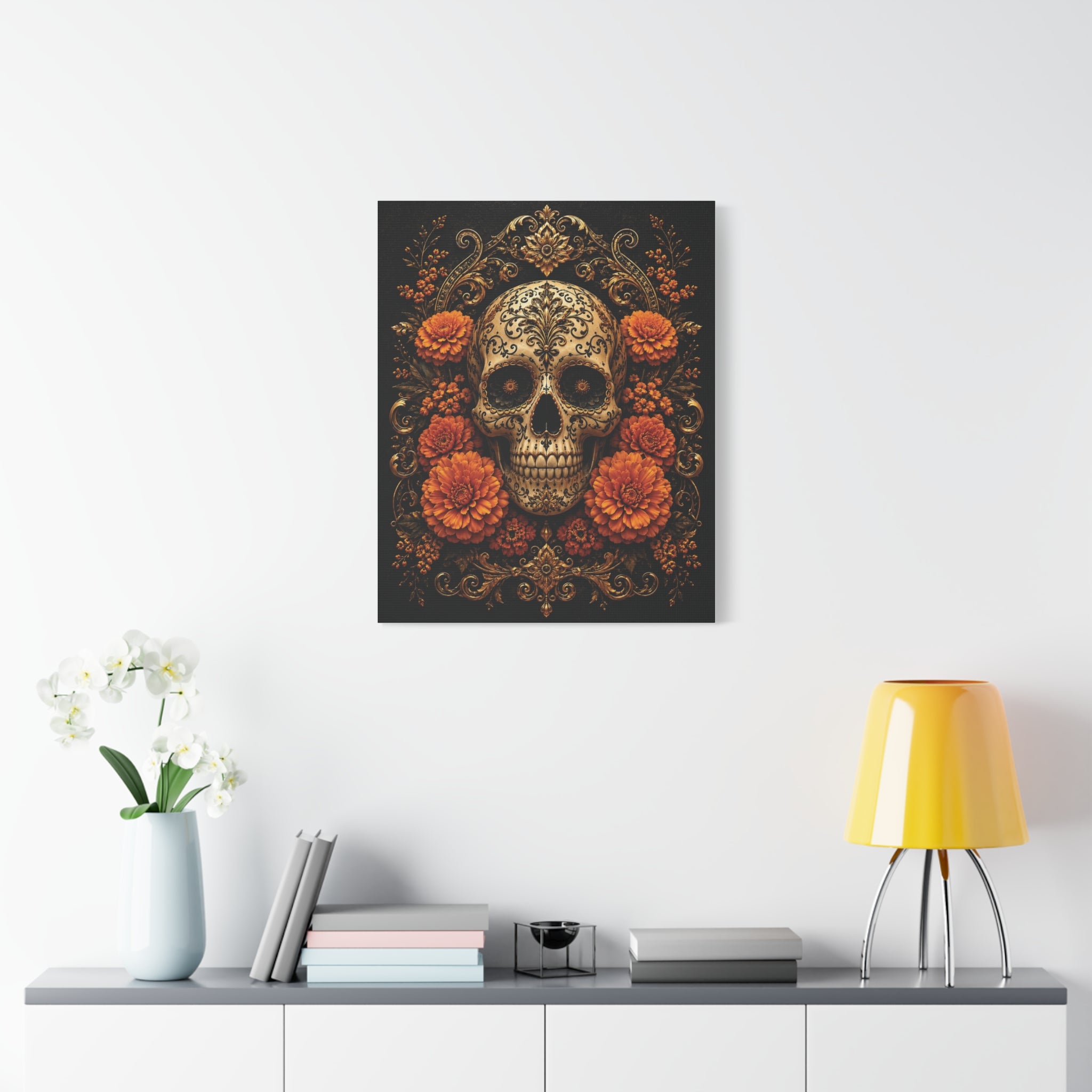 Imperial Skull | Day of the Dead Canvas