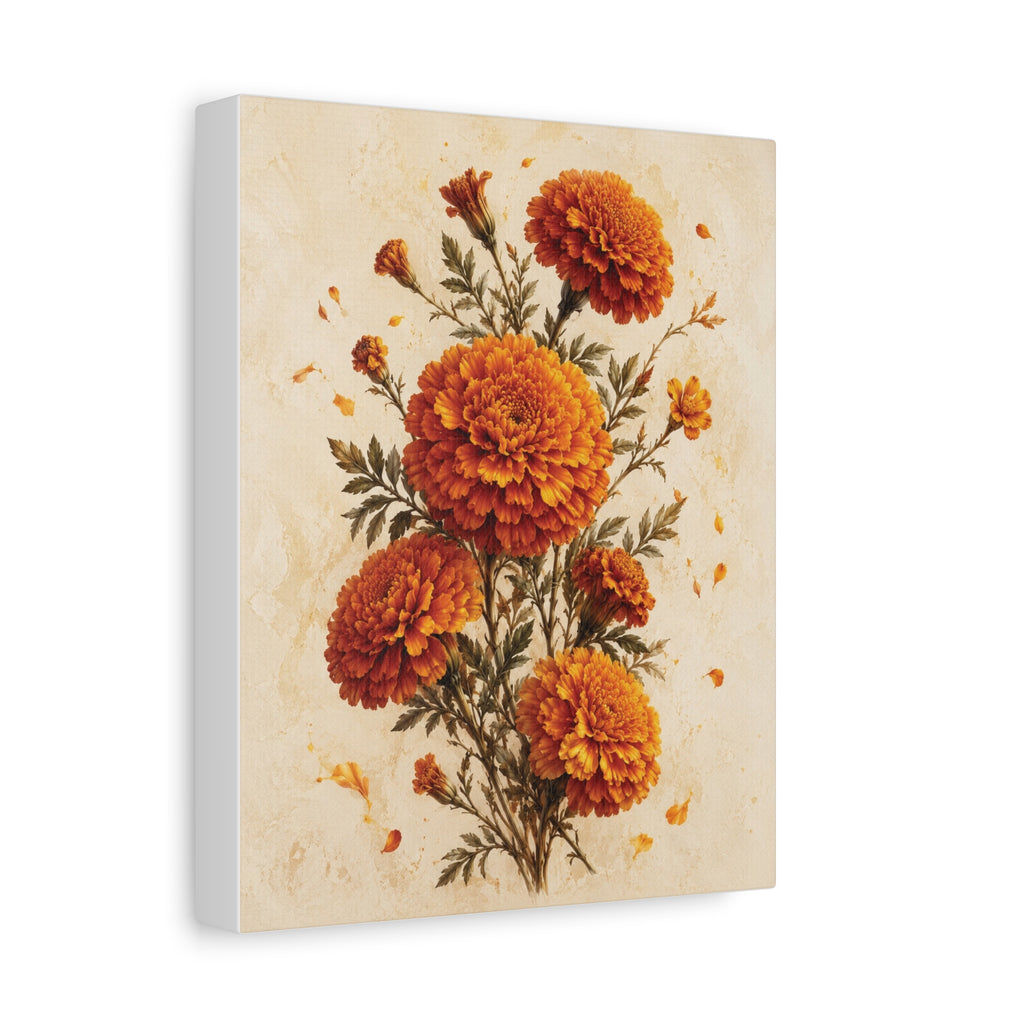 Flower of Remembrance | Marigold Canvas