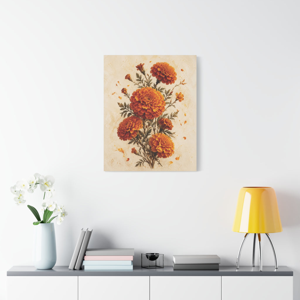Flower of Remembrance | Marigold Canvas