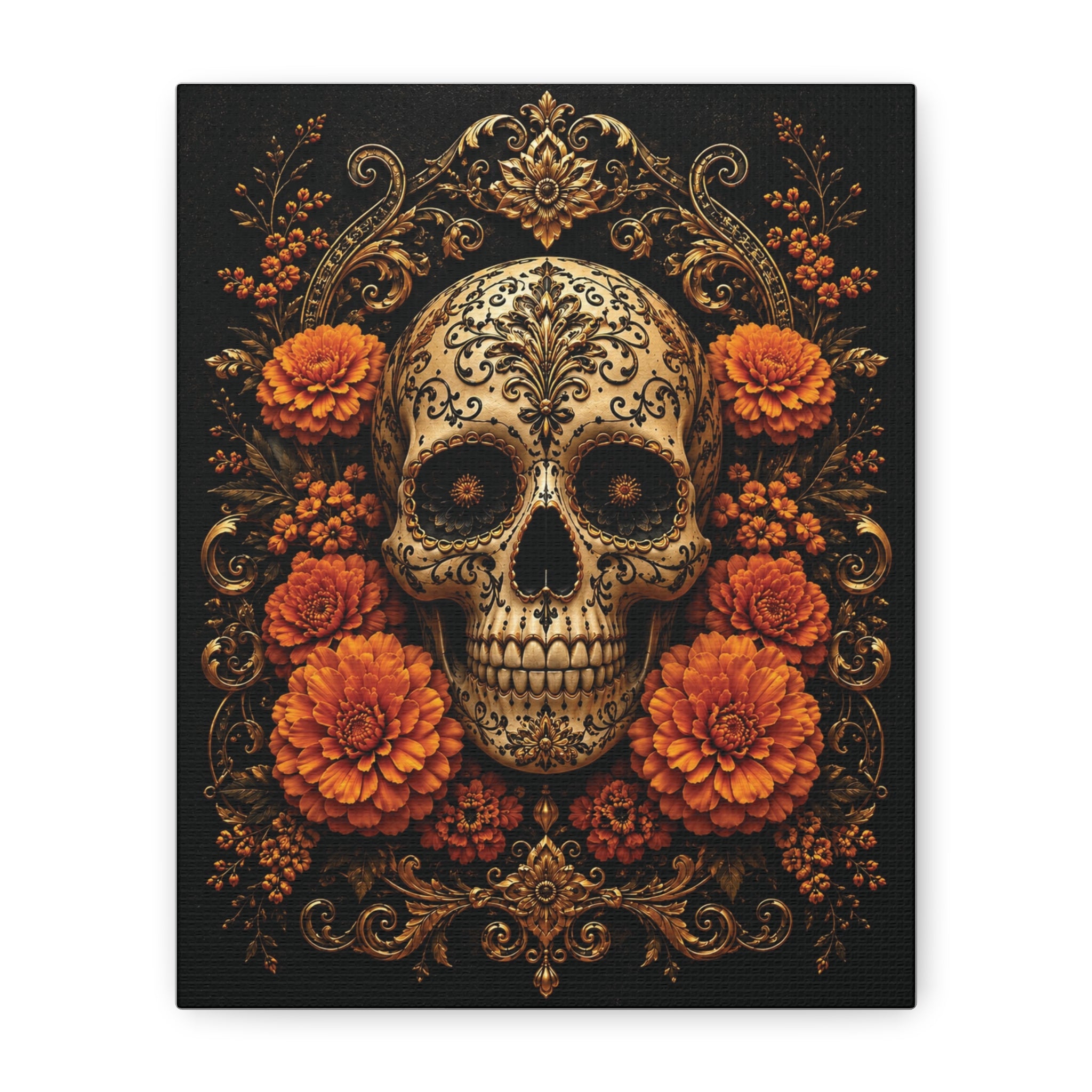 Imperial Skull | Day of the Dead Canvas