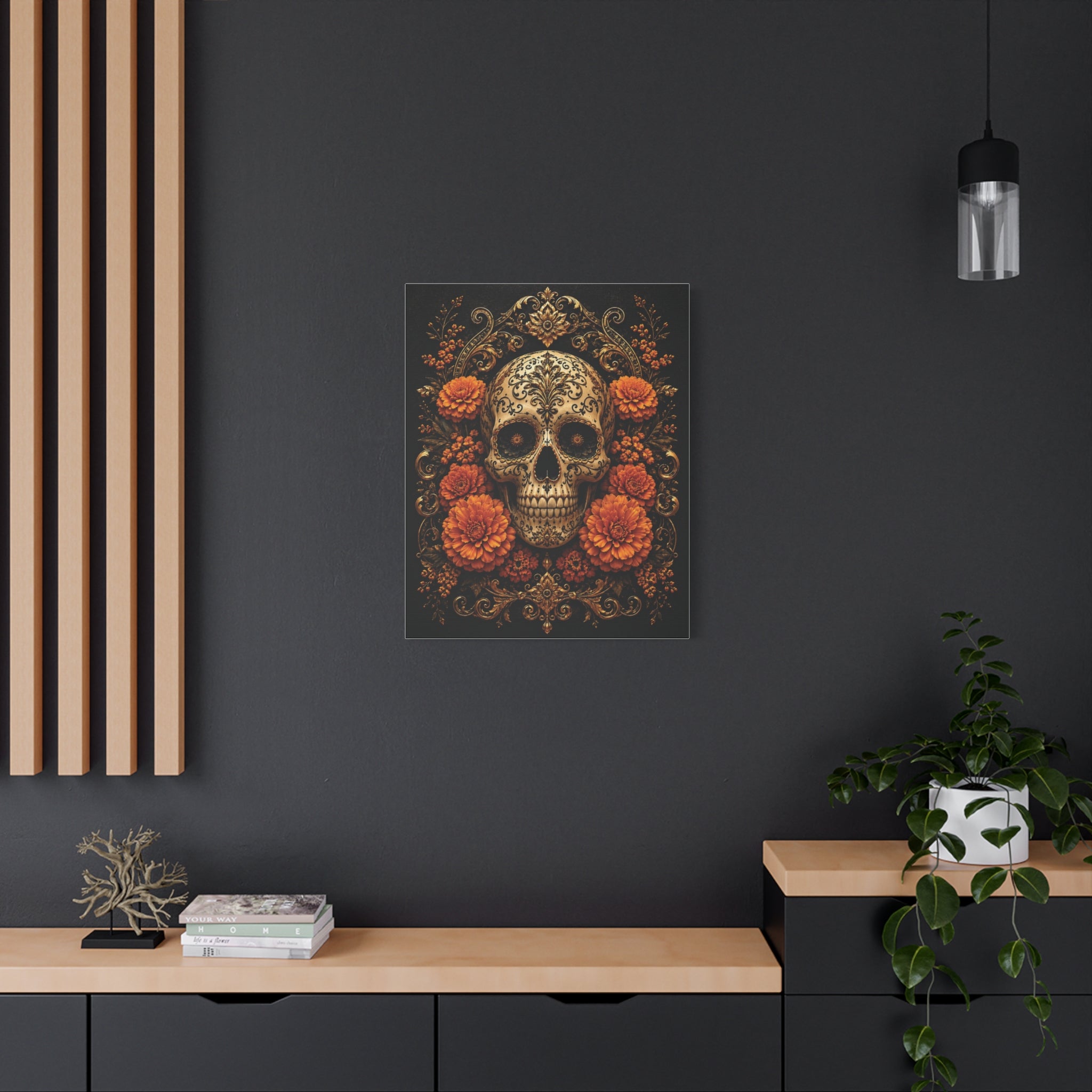 Imperial Skull | Day of the Dead Canvas