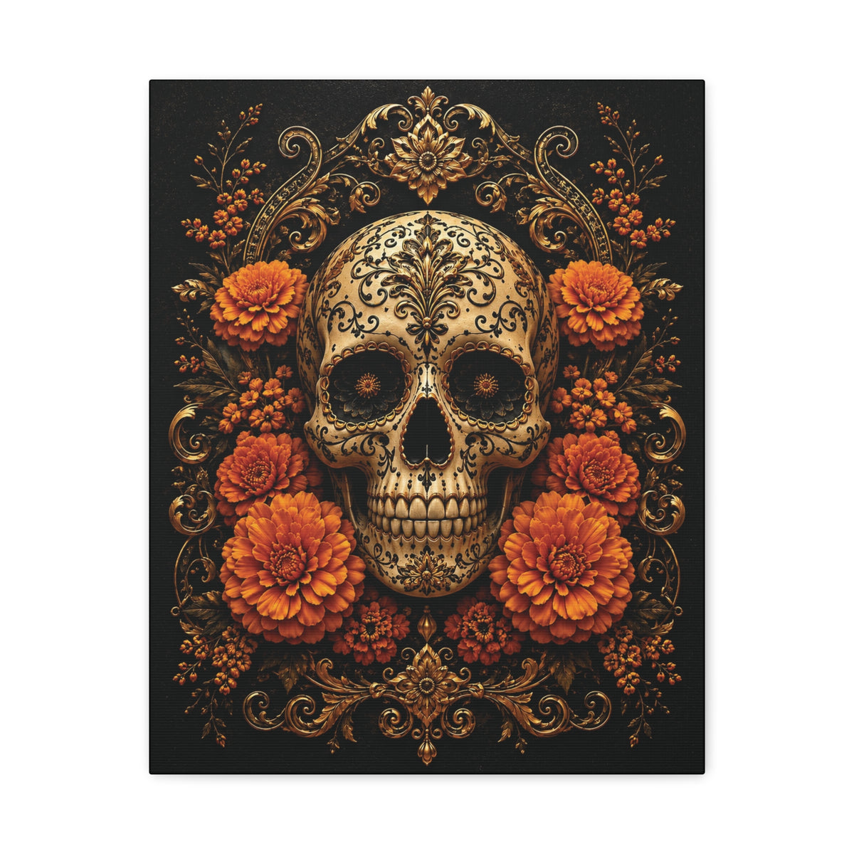 Imperial Skull | Day of the Dead Canvas