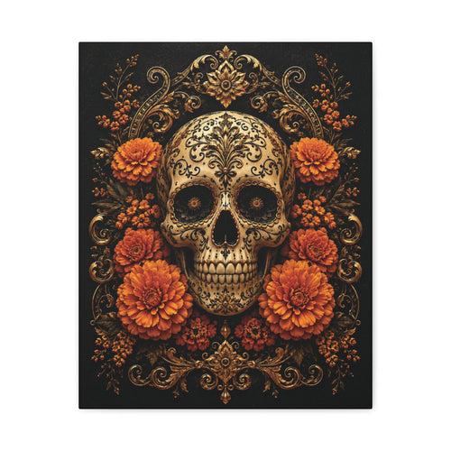 Imperial Skull | Day of the Dead Canvas