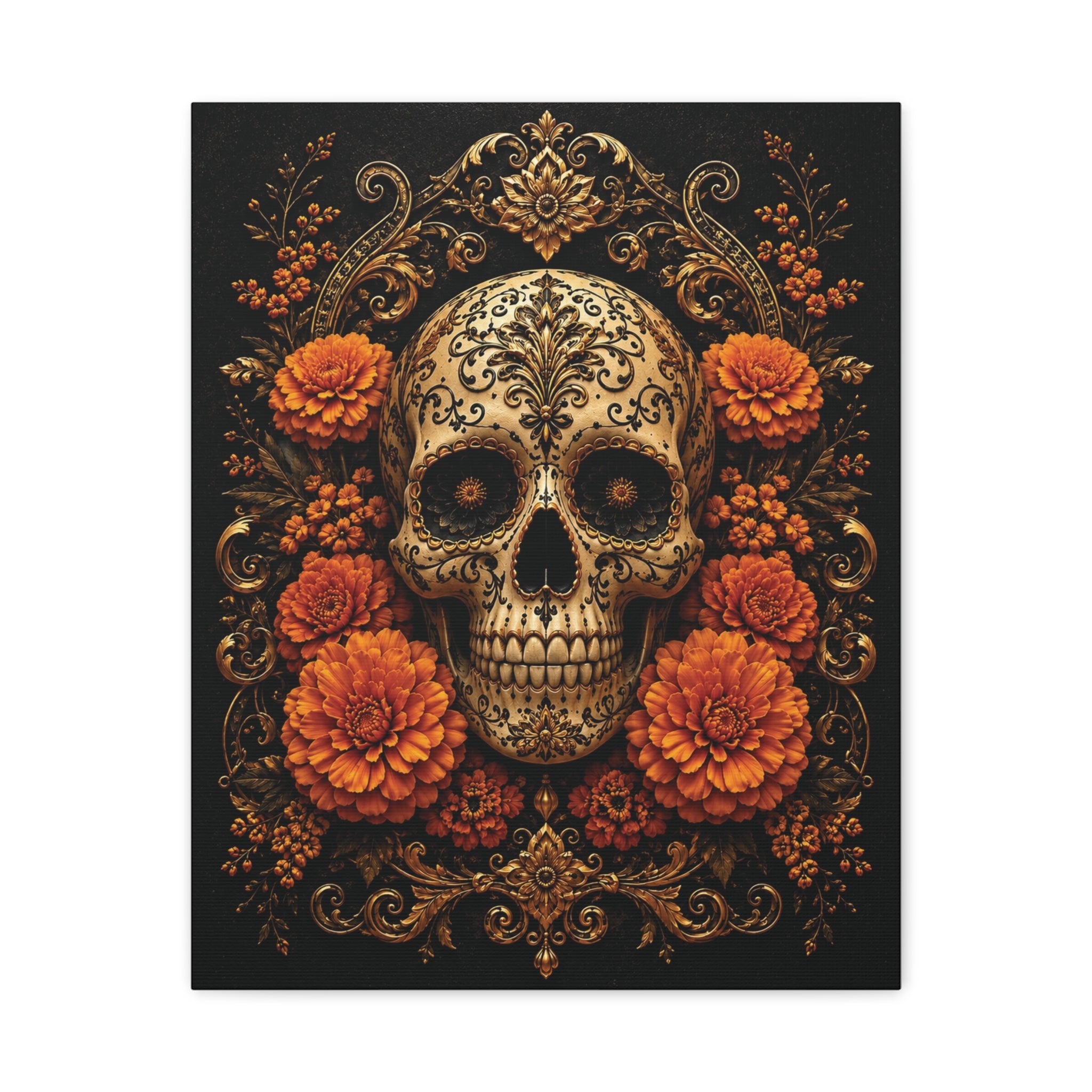 Imperial Skull | Day of the Dead Canvas