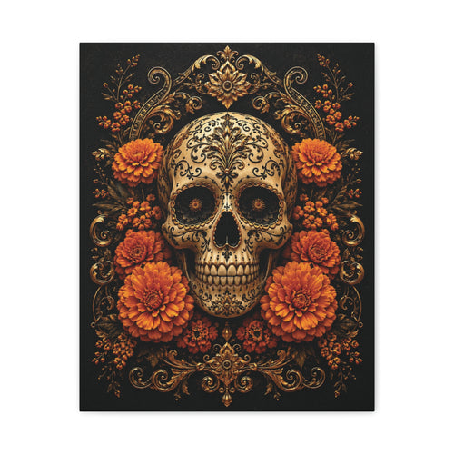 Imperial Skull | Day of the Dead Canvas
