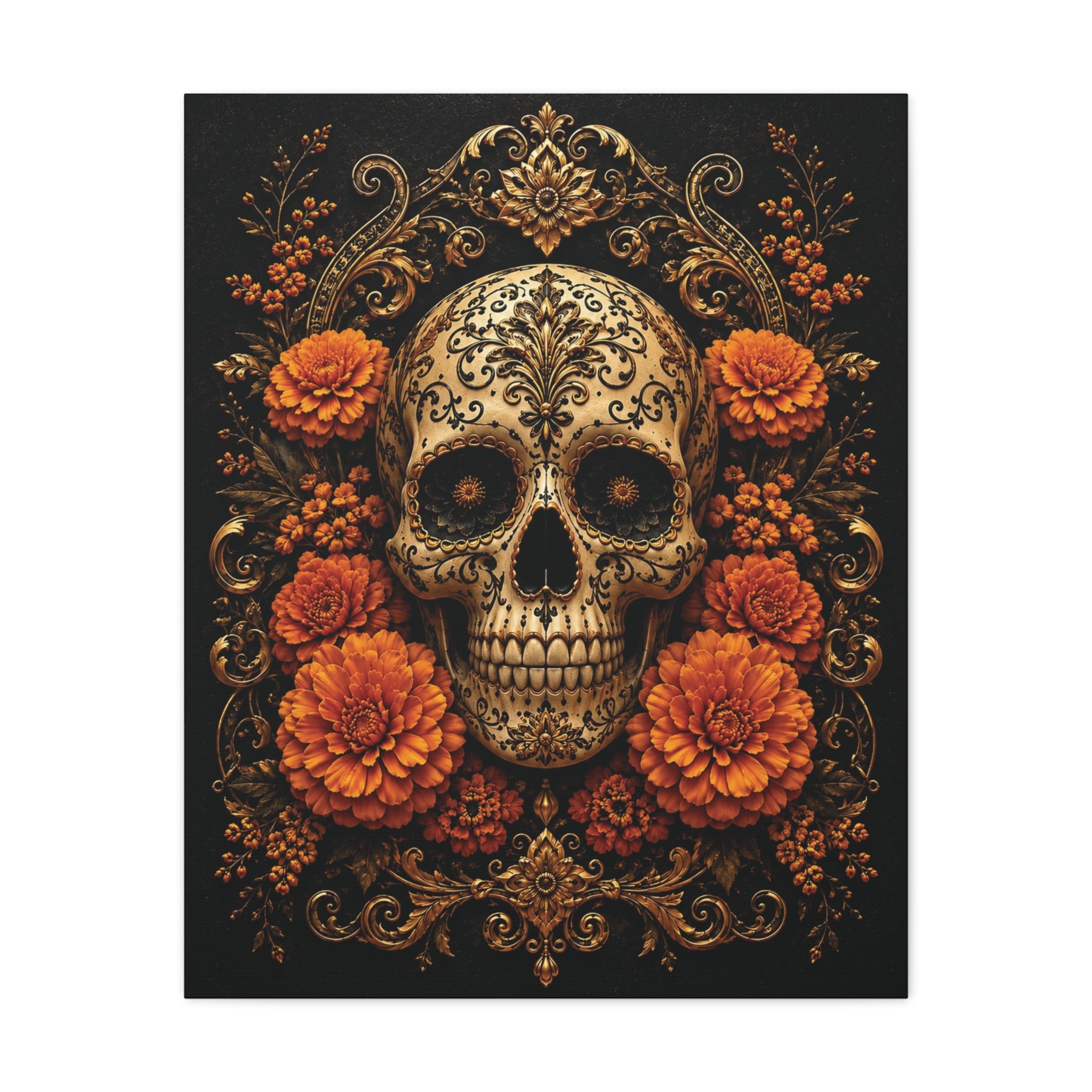 Imperial Skull | Day of the Dead Canvas
